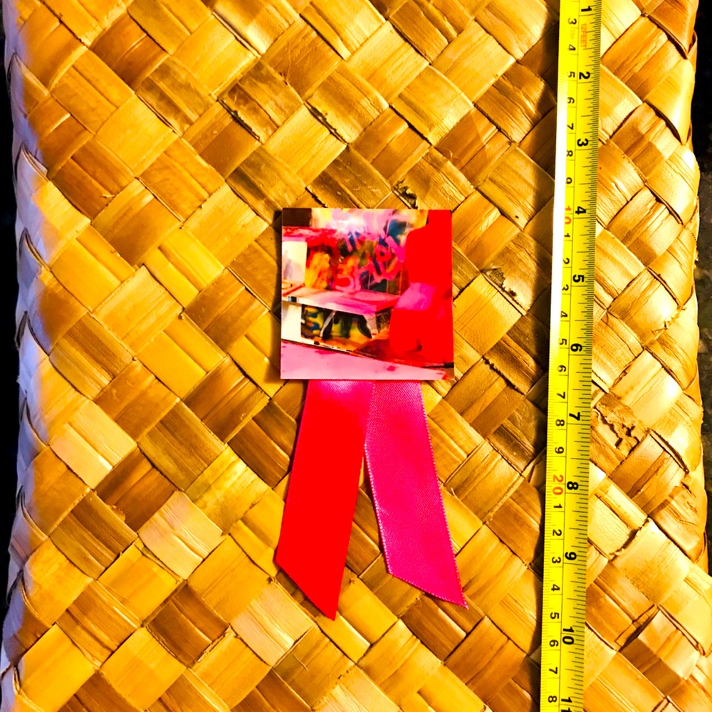 LARGE 1’x1’ Pink Shel ALOHA BOX + Original Artwork